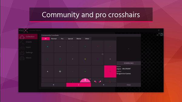 YoloX - Crosshair Overlay game for Linux 1