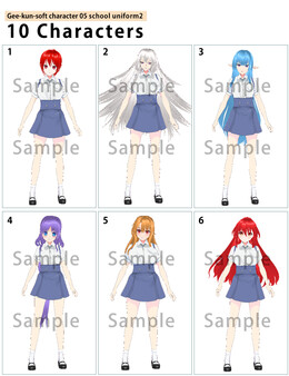 RPG Maker 3D Character Converter - Gee-kun-soft character 05 school uniform 2 for steam