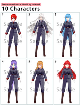 RPG Maker 3D Character Converter - Gee-kun-soft character 07 military uniform 2