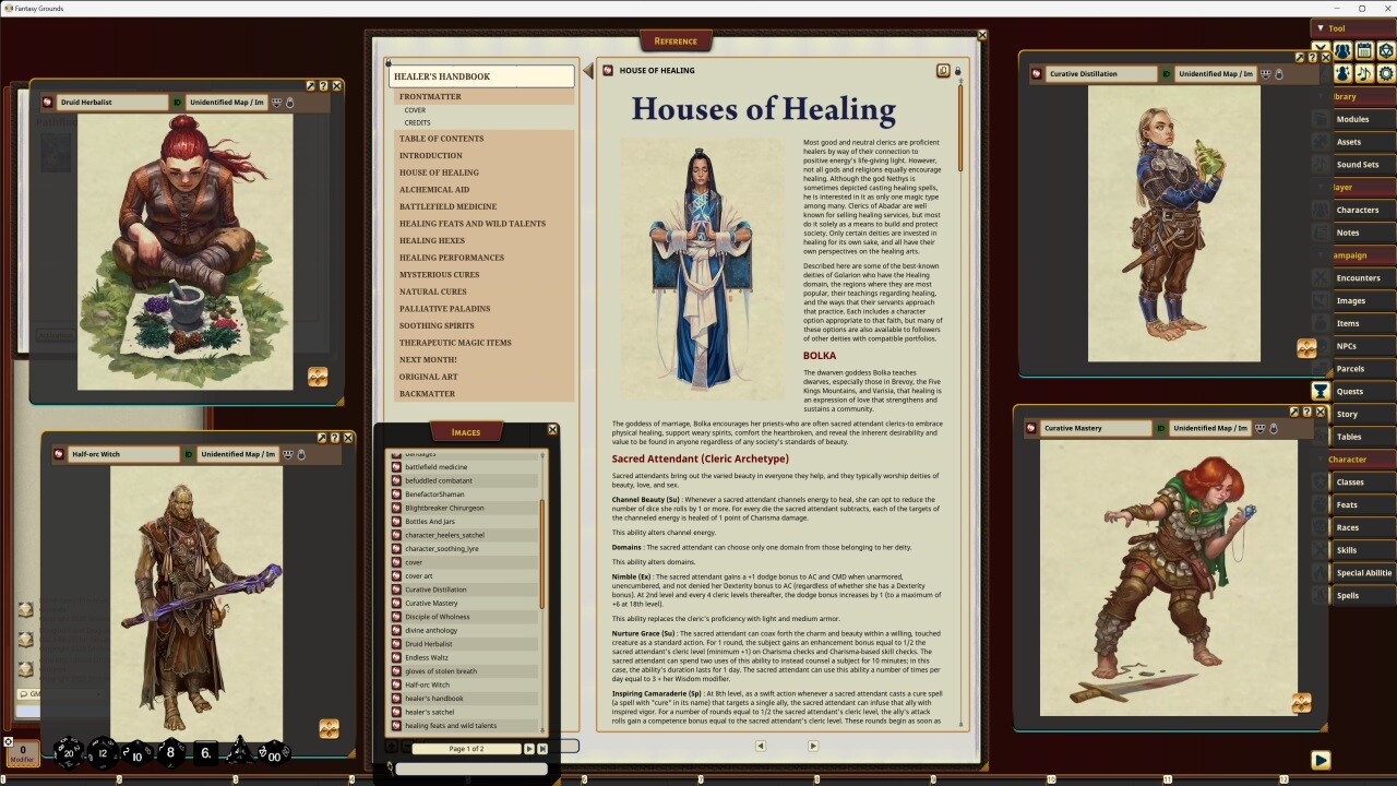 Fantasy Grounds - Pathfinder RPG - Pathfinder Companion: Healer's Handbook  no Steam