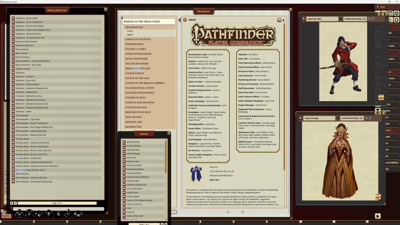 Fantasy Grounds - Pathfinder RPG - Pathfinder Companion: Heroes of the High Court #3