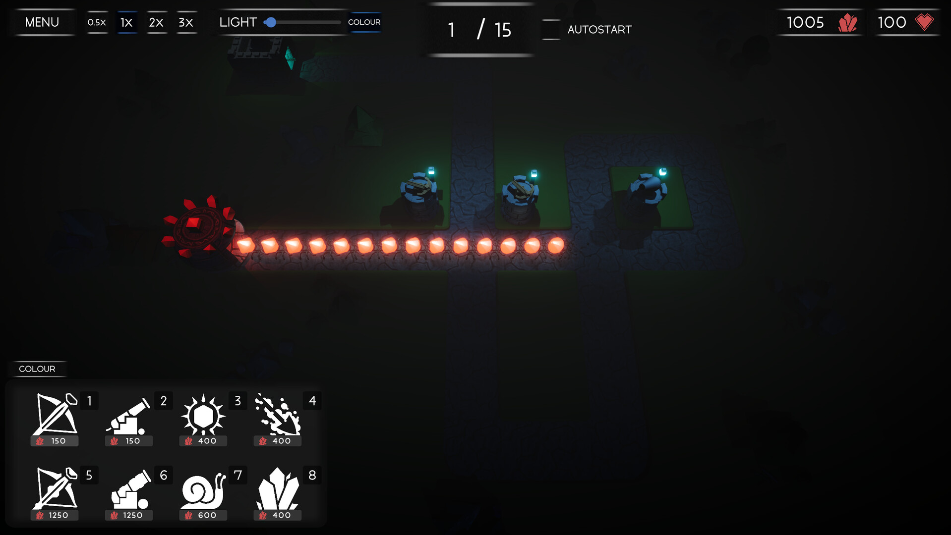 Dark Gem Tower Defense screenshot 1