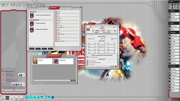 Fantasy Grounds - Transformers Roleplaying Game Core Rules and Ruleset