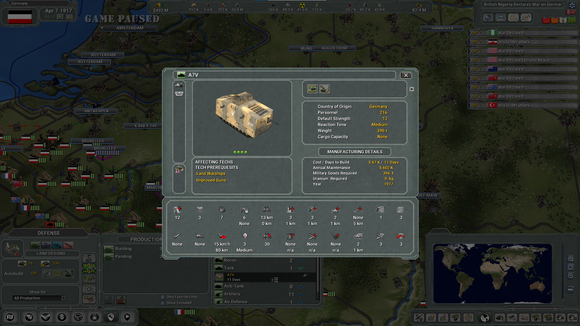 Supreme Ruler The Great War Remastered #10