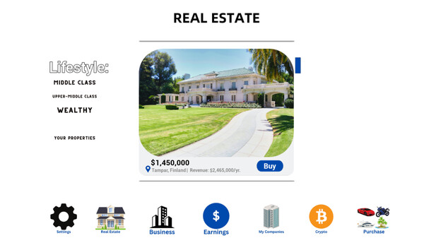 Billionaire Simulator - Rags to Riches game for windows Pc 1