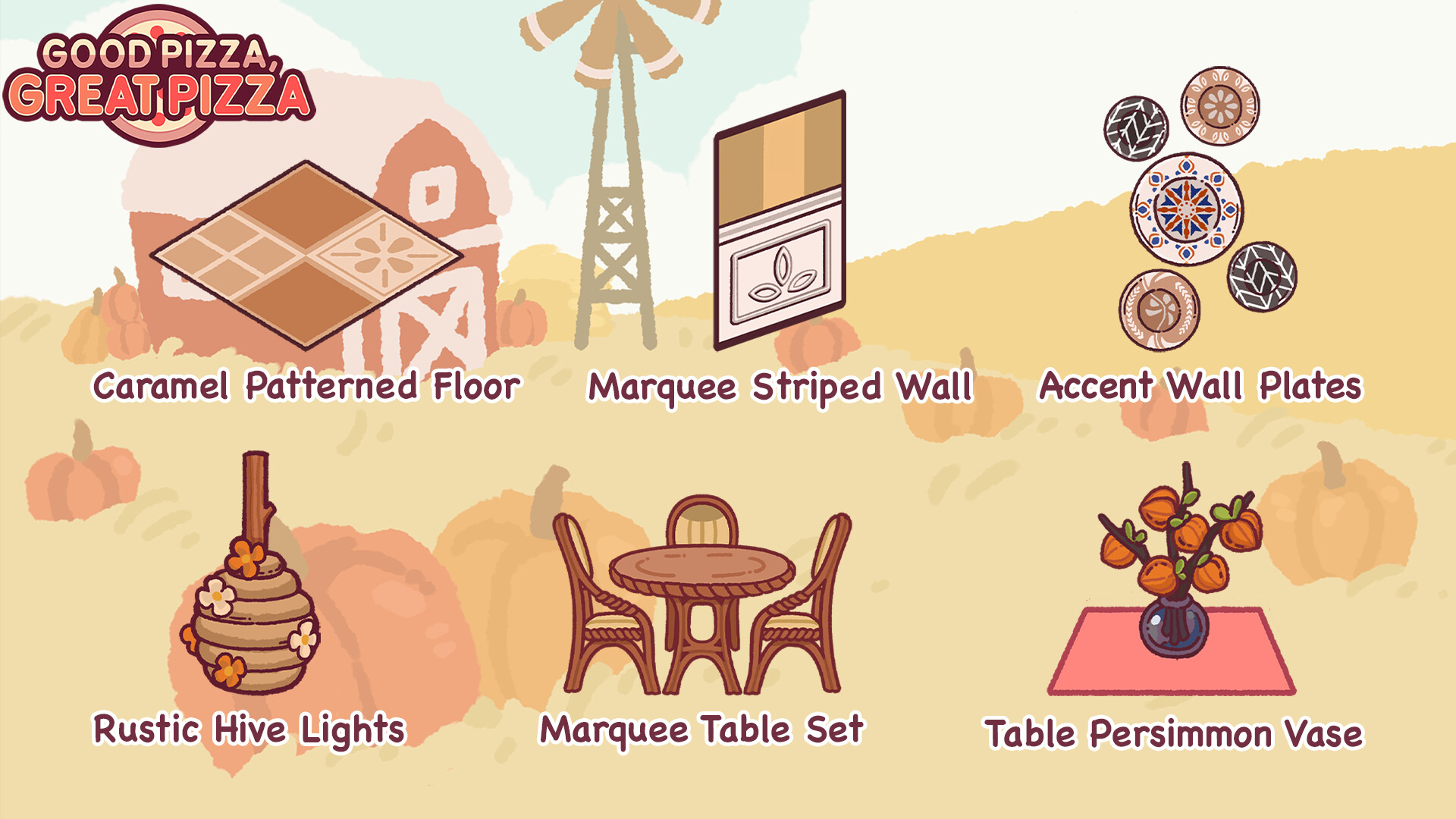 Good Pizza, Great Pizza - Countryside Charm Set - Autumn 2022 screenshot screenshot 1