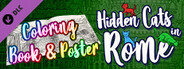 Hidden Cats in Rome - Printable PDF Coloring Book and Poster