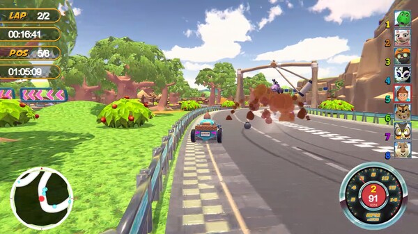 Скриншот из Animal Kart Racer 2