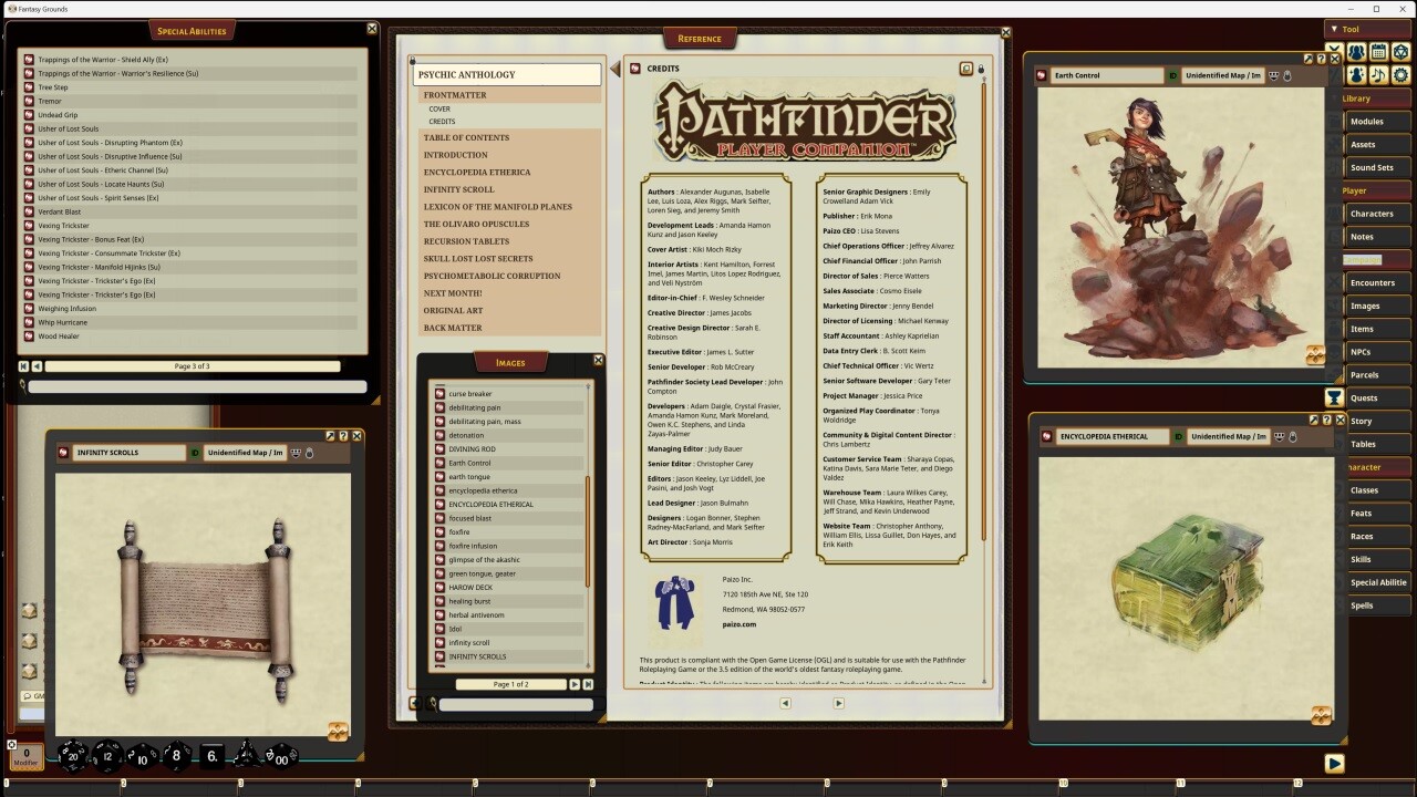 Fantasy Grounds - Pathfinder RPG - Pathfinder Companion: Psychic Anthology #4