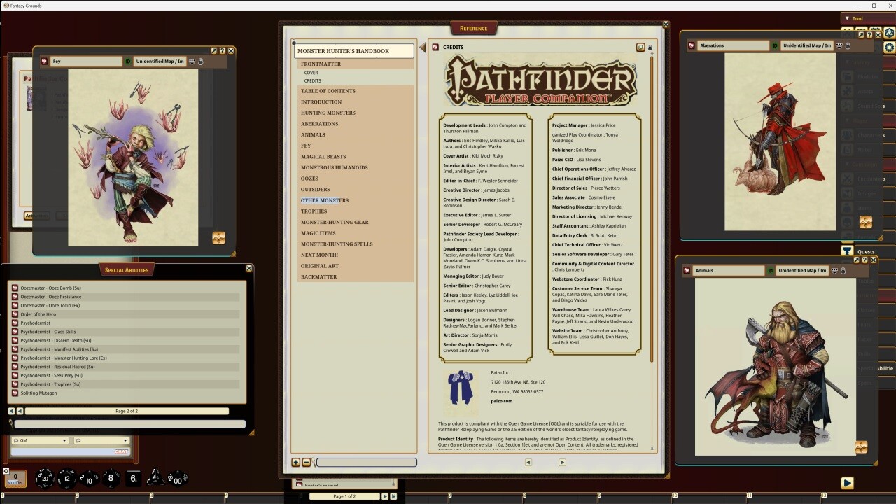 Fantasy Grounds - Pathfinder RPG - Pathfinder Companion: Monster Hunter's Handbook #4