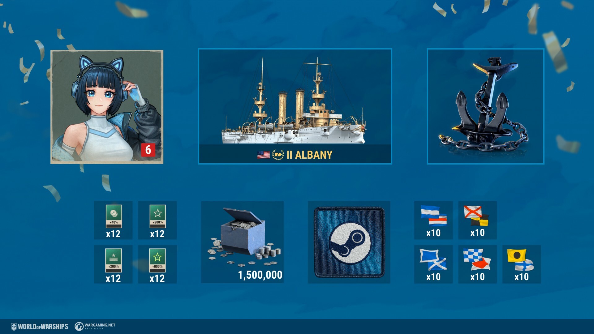 World of Warships — Steam-chan Starter Pack Featured Screenshot #1