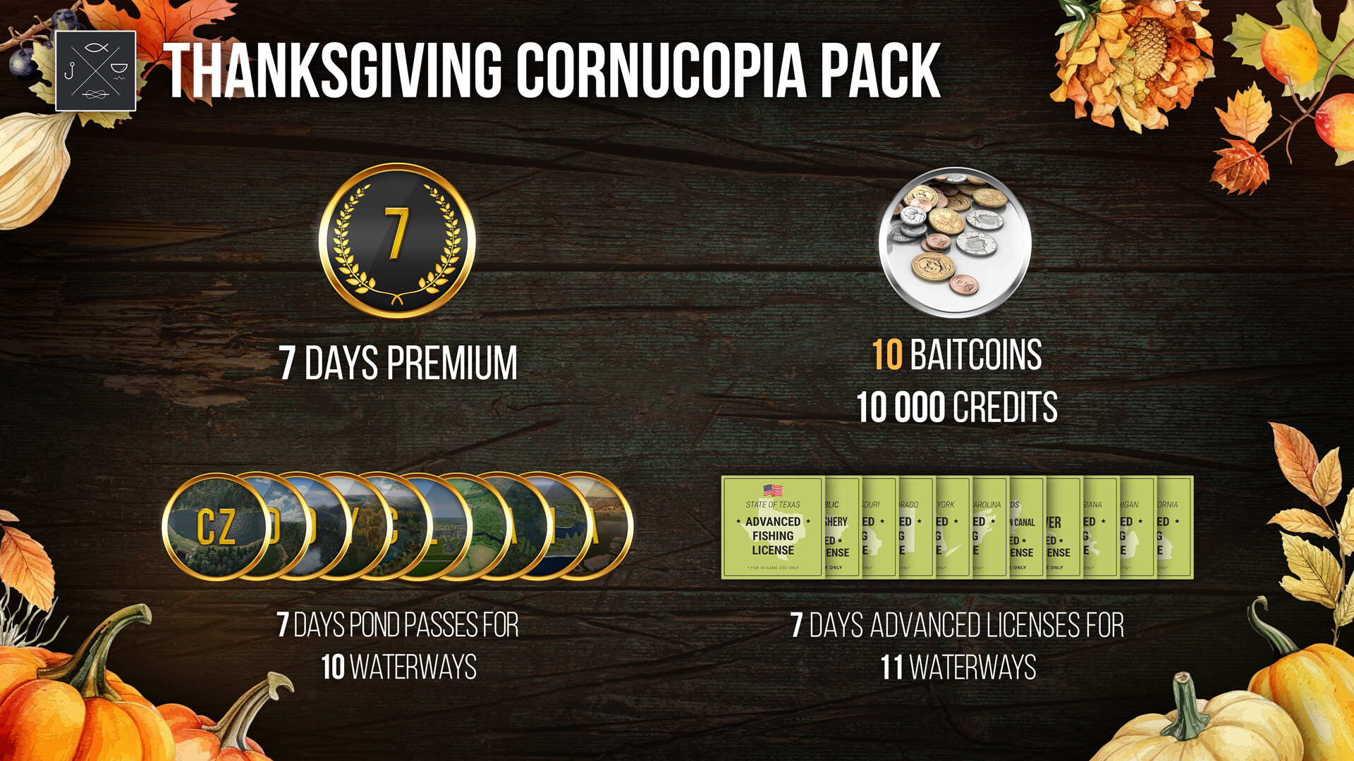 Fishing Planet: Thanksgiving Cornucopia Pack #3