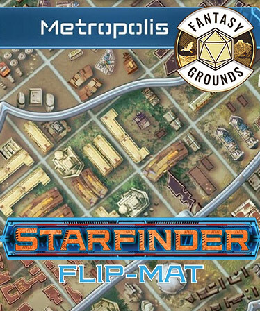 Fantasy Grounds - Starfinder RPG - Starfinder Flip-Mat - Metropolis