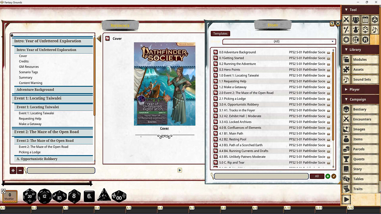 Fantasy Grounds - Pathfinder Society Intro: Year of Unfettered Exploration #2