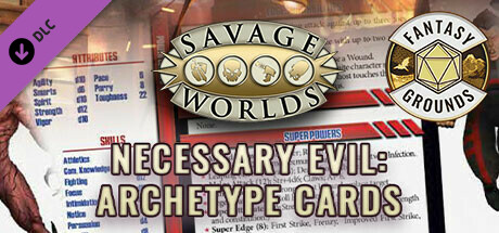 Fantasy Grounds - Necessary Evil Archetype Cards banner image