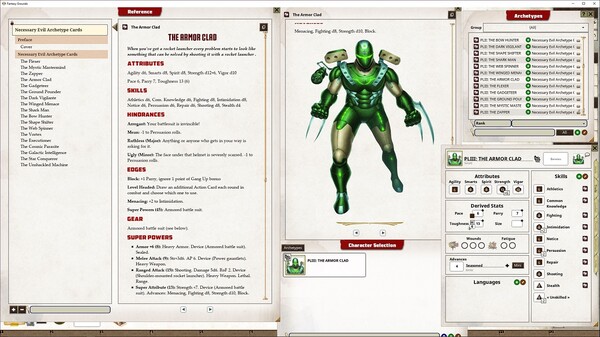 Fantasy Grounds - Necessary Evil Archetype Cards