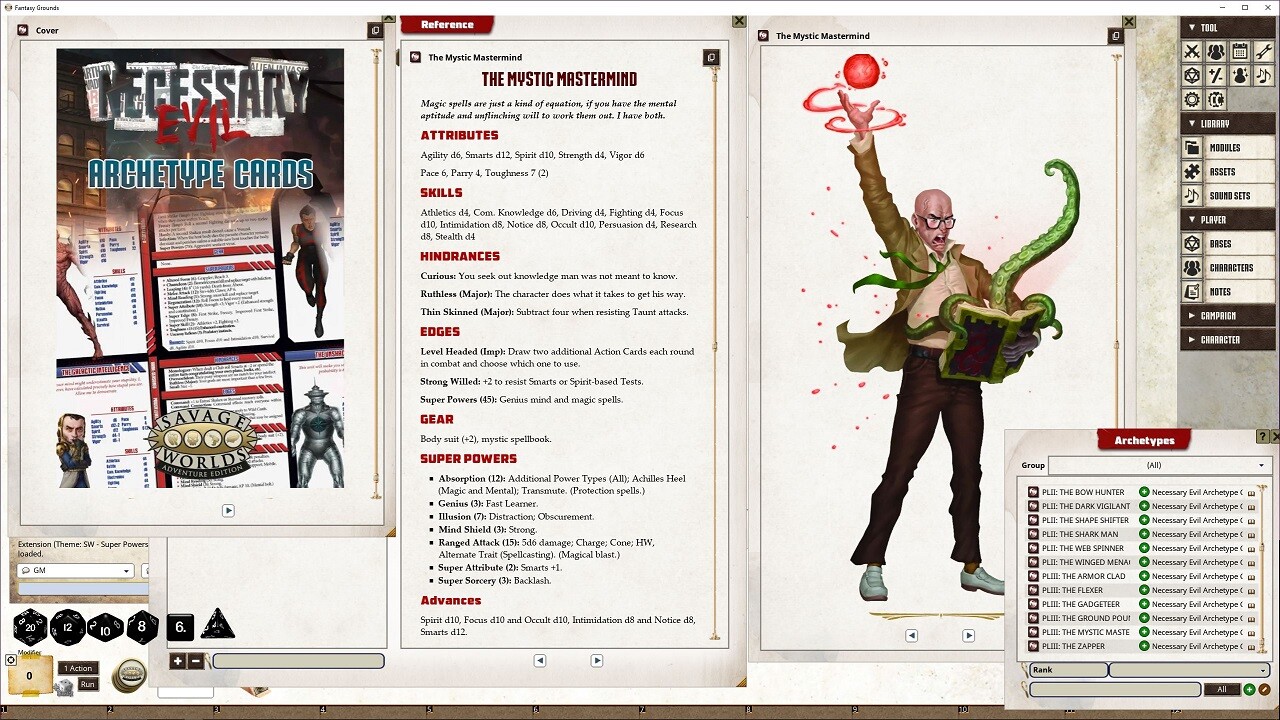 Fantasy Grounds - Necessary Evil Archetype Cards #3