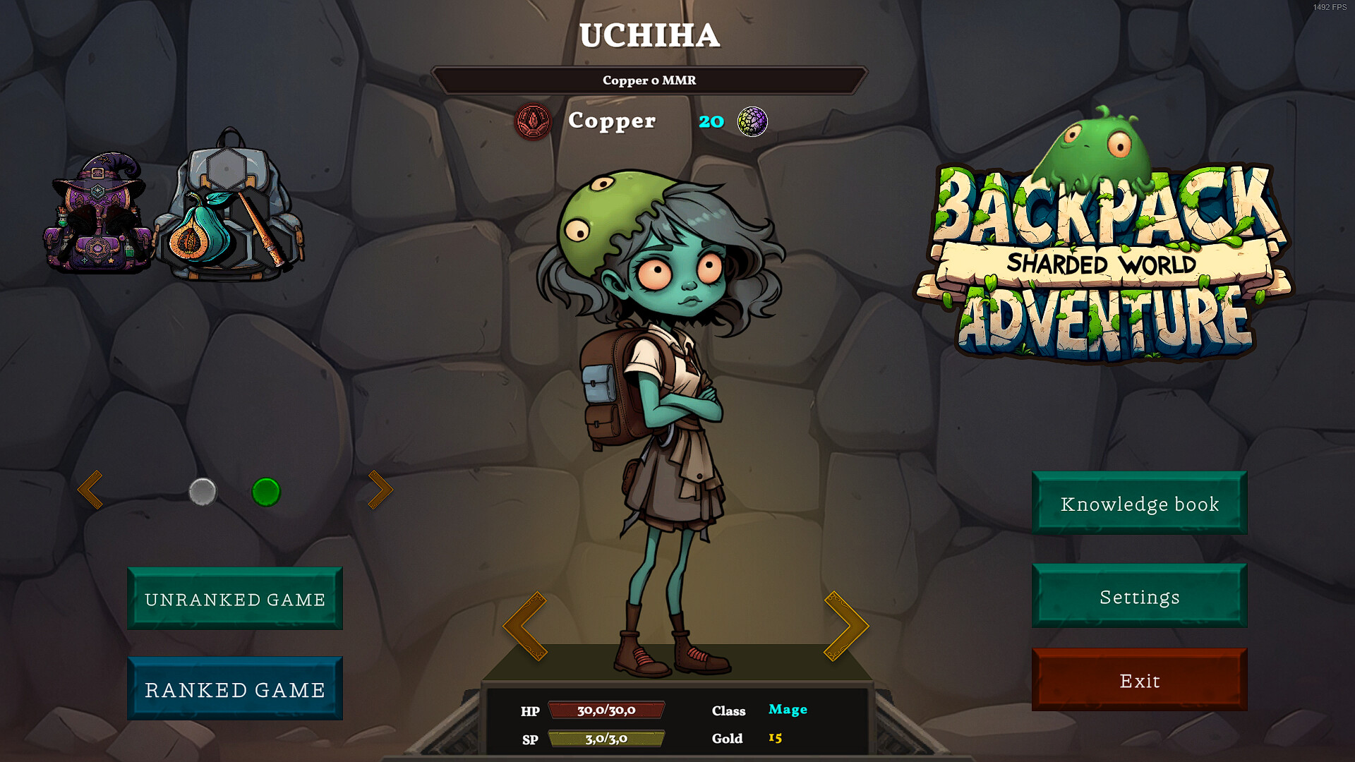 Sharded World: Backpack Adventure #0