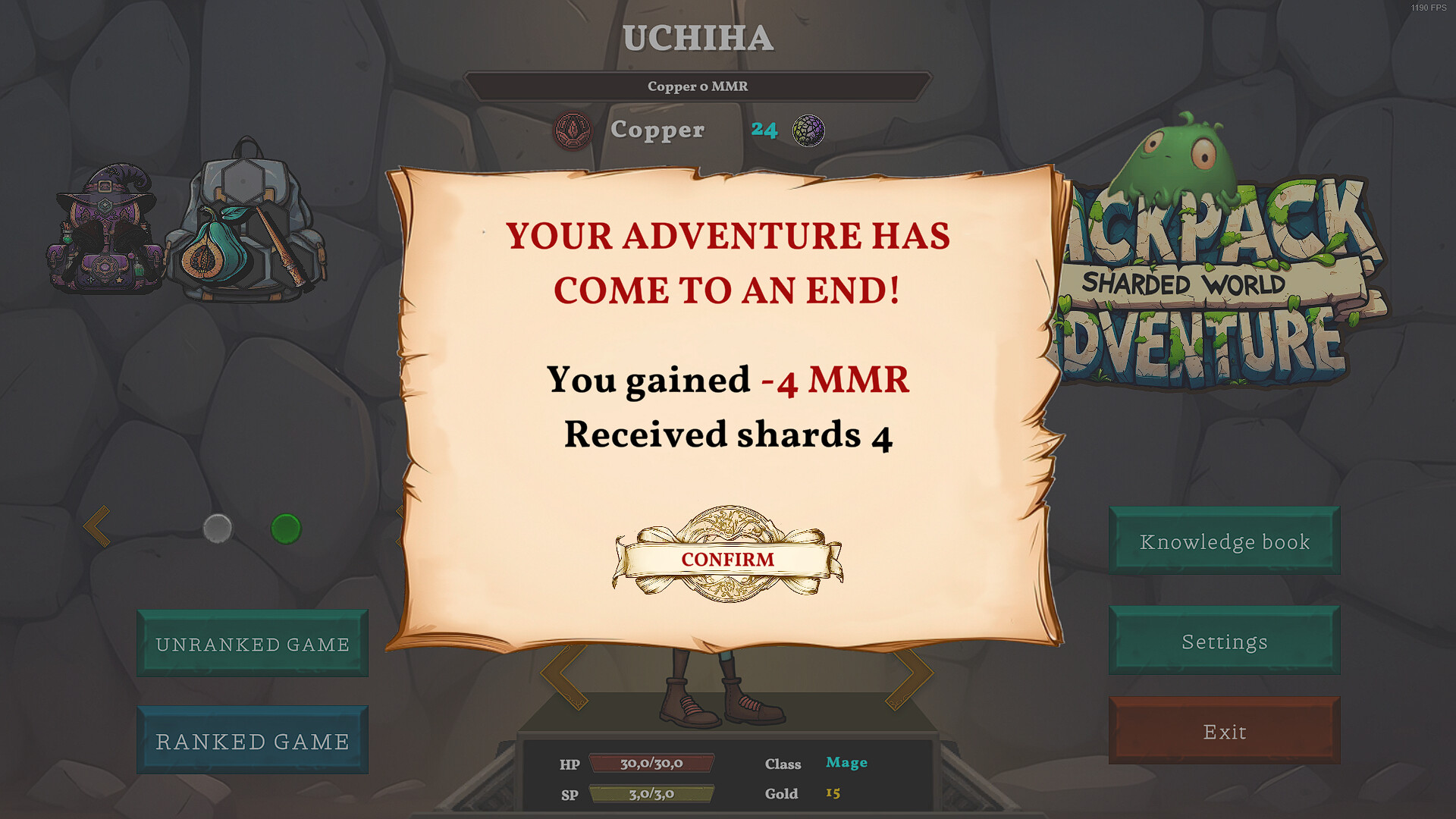 Sharded World: Backpack Adventure #13