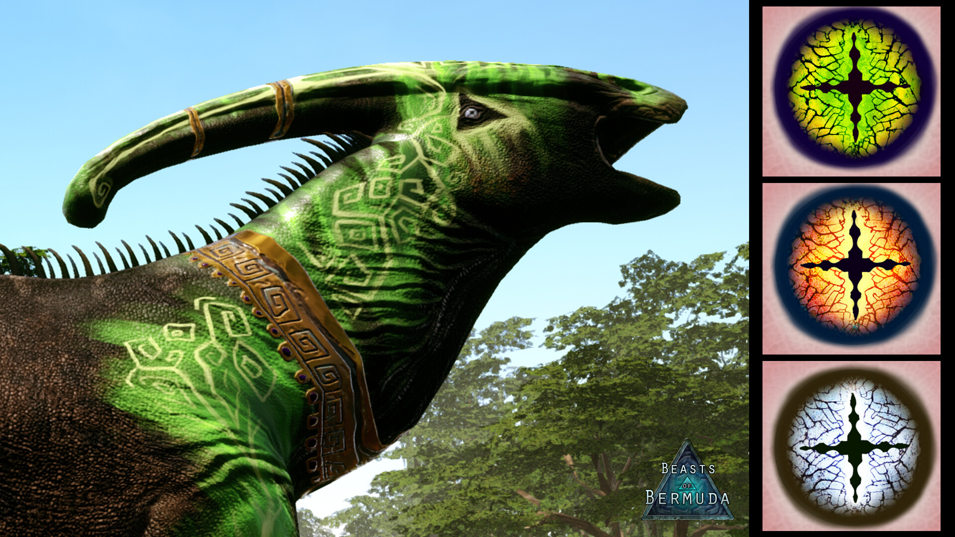Beasts of Bermuda - Parasaurolophus Supporter Warpaint #5