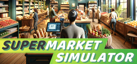 Steam header art for Supermarket Simulator