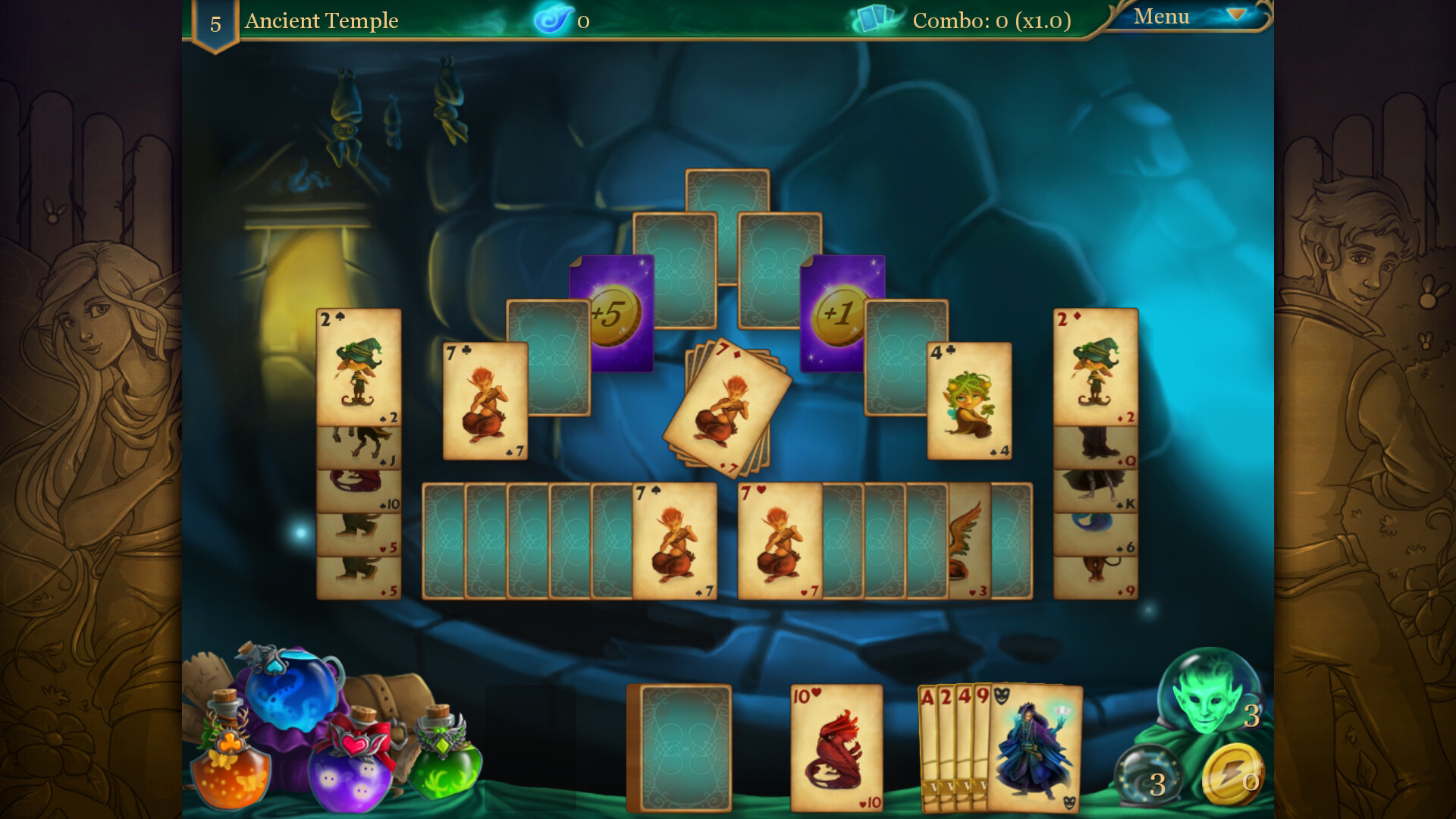 Magic Cards Solitaire 2 - The Fountain of Life screenshot screenshot 5