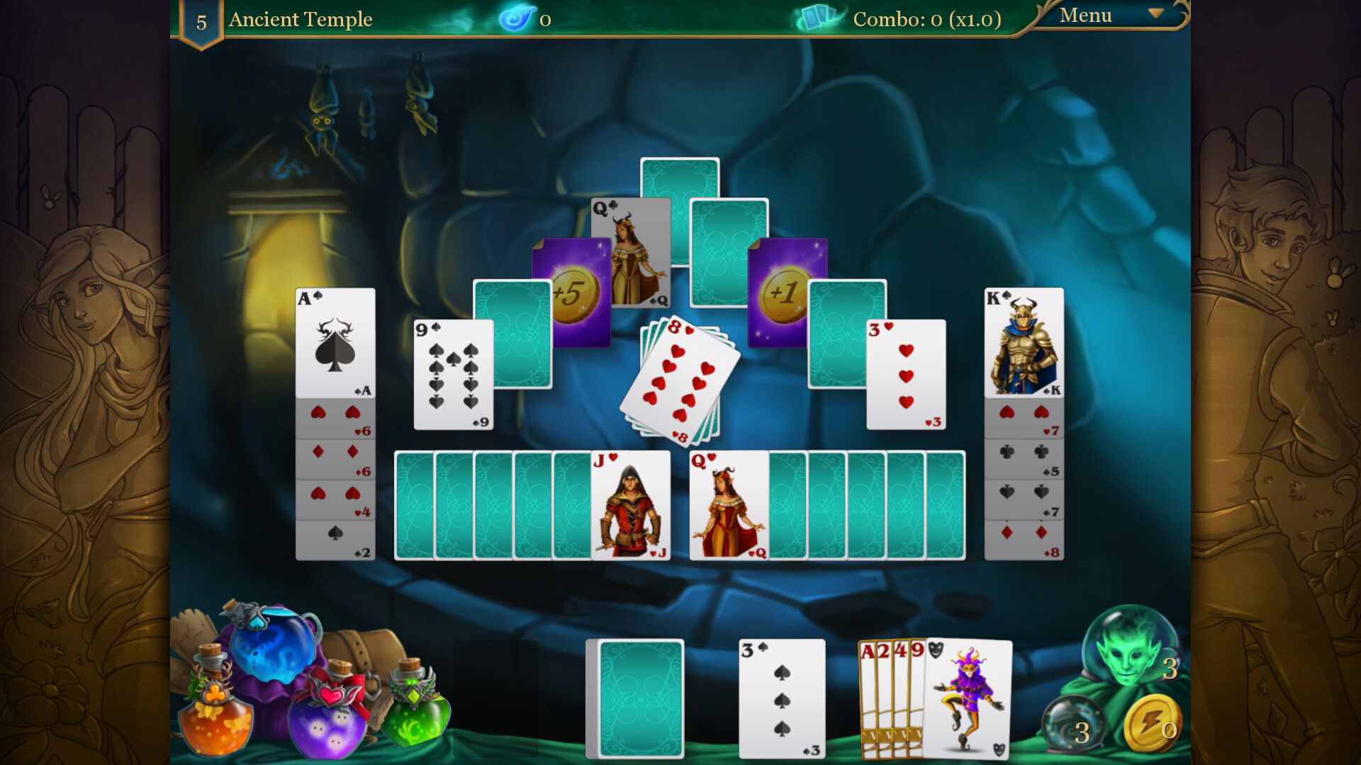 Magic Cards Solitaire 2 - The Fountain of Life screenshot screenshot 4