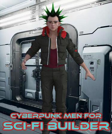 Cyberpunk men for Sci-fi builder