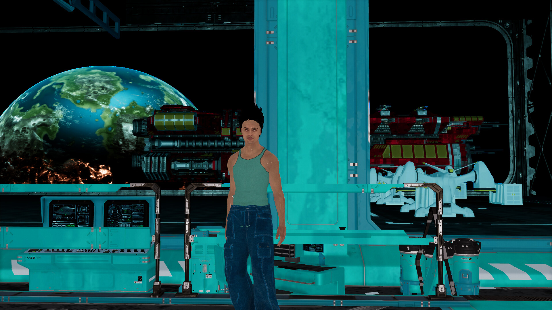 Cyberpunk men for Sci-fi builder screenshot screenshot 5