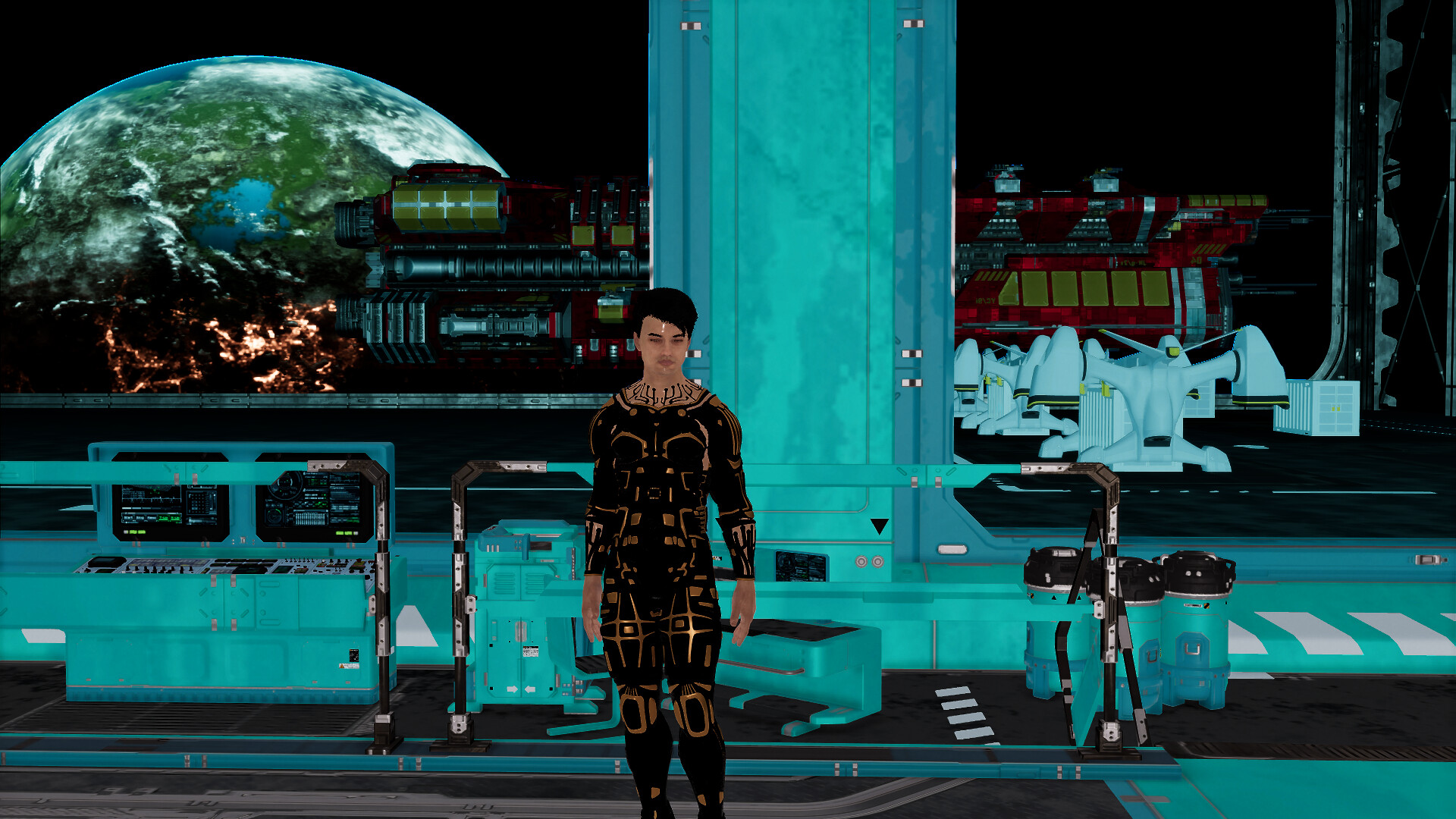 Cyberpunk men for Sci-fi builder screenshot screenshot 1