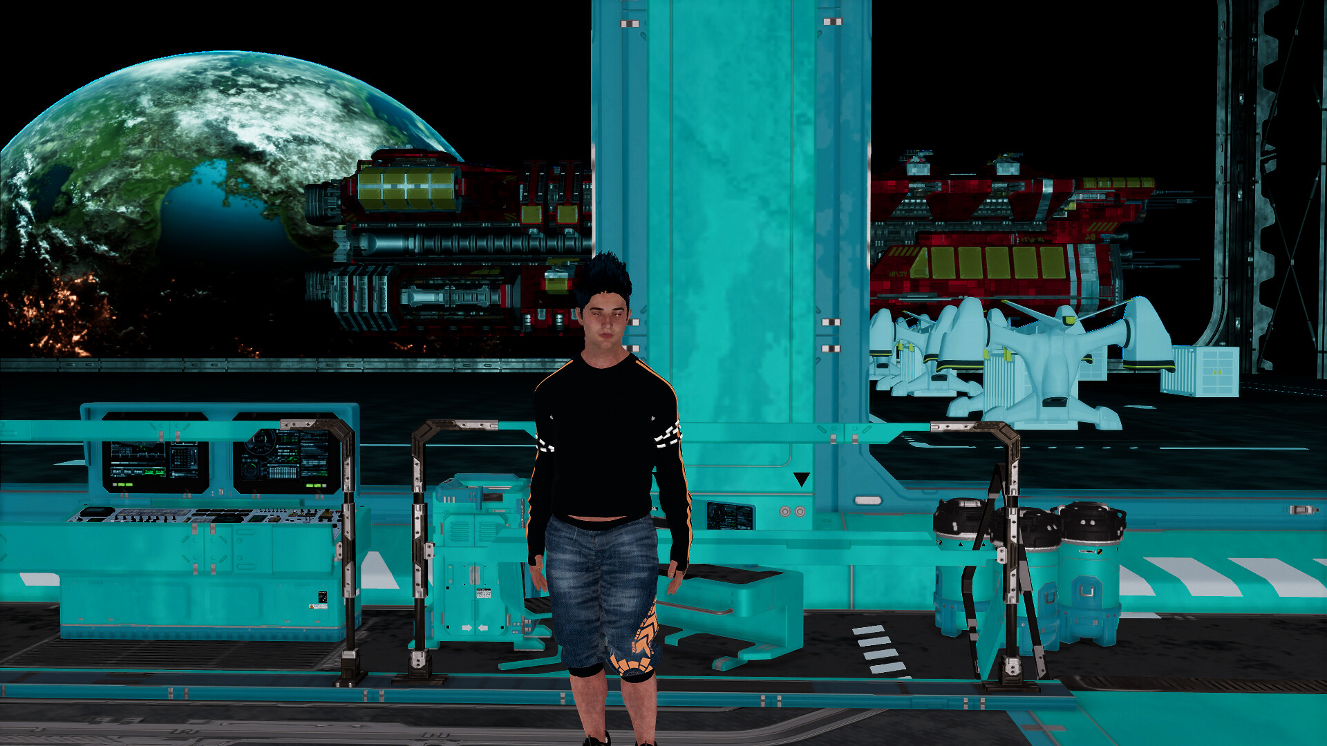 Cyberpunk men for Sci-fi builder screenshot screenshot 7