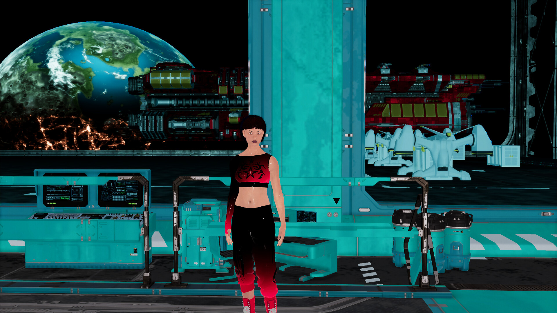 Cyberpunk women for Sci-fi builder #4