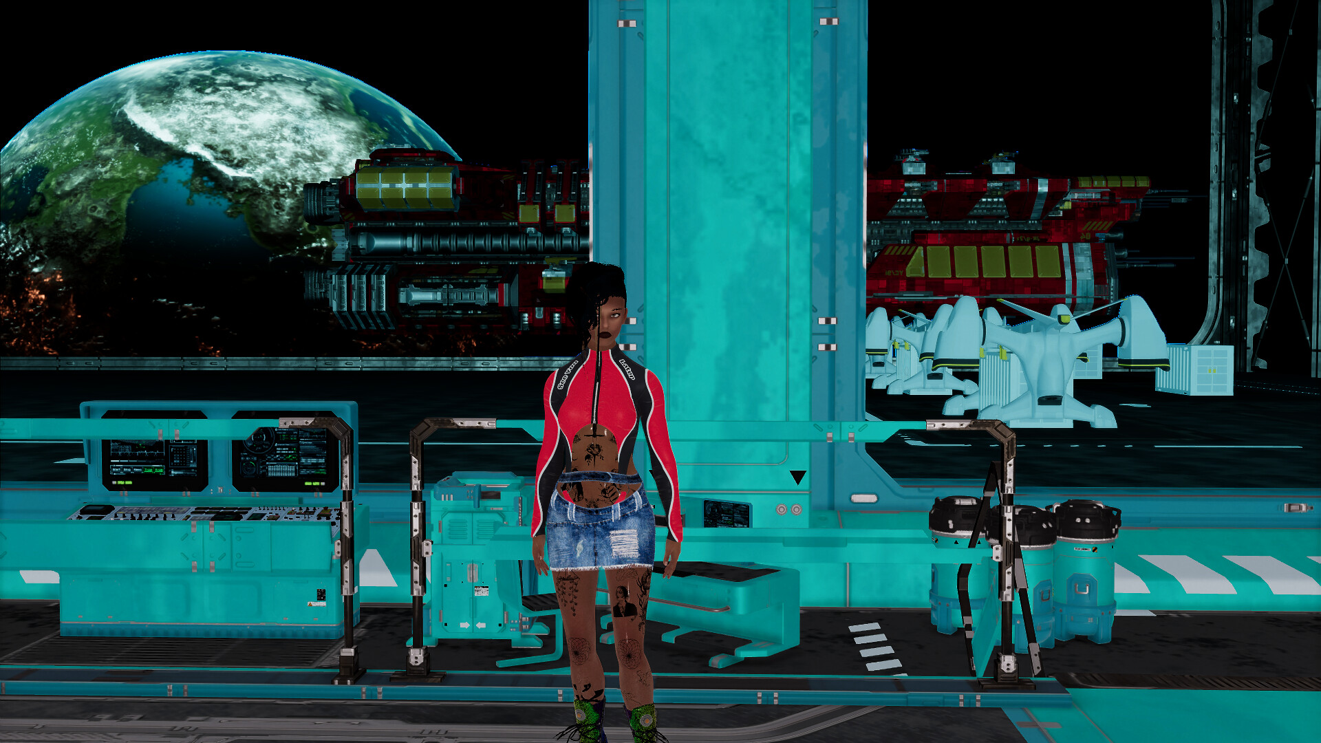 Cyberpunk women for Sci-fi builder screenshot screenshot 6