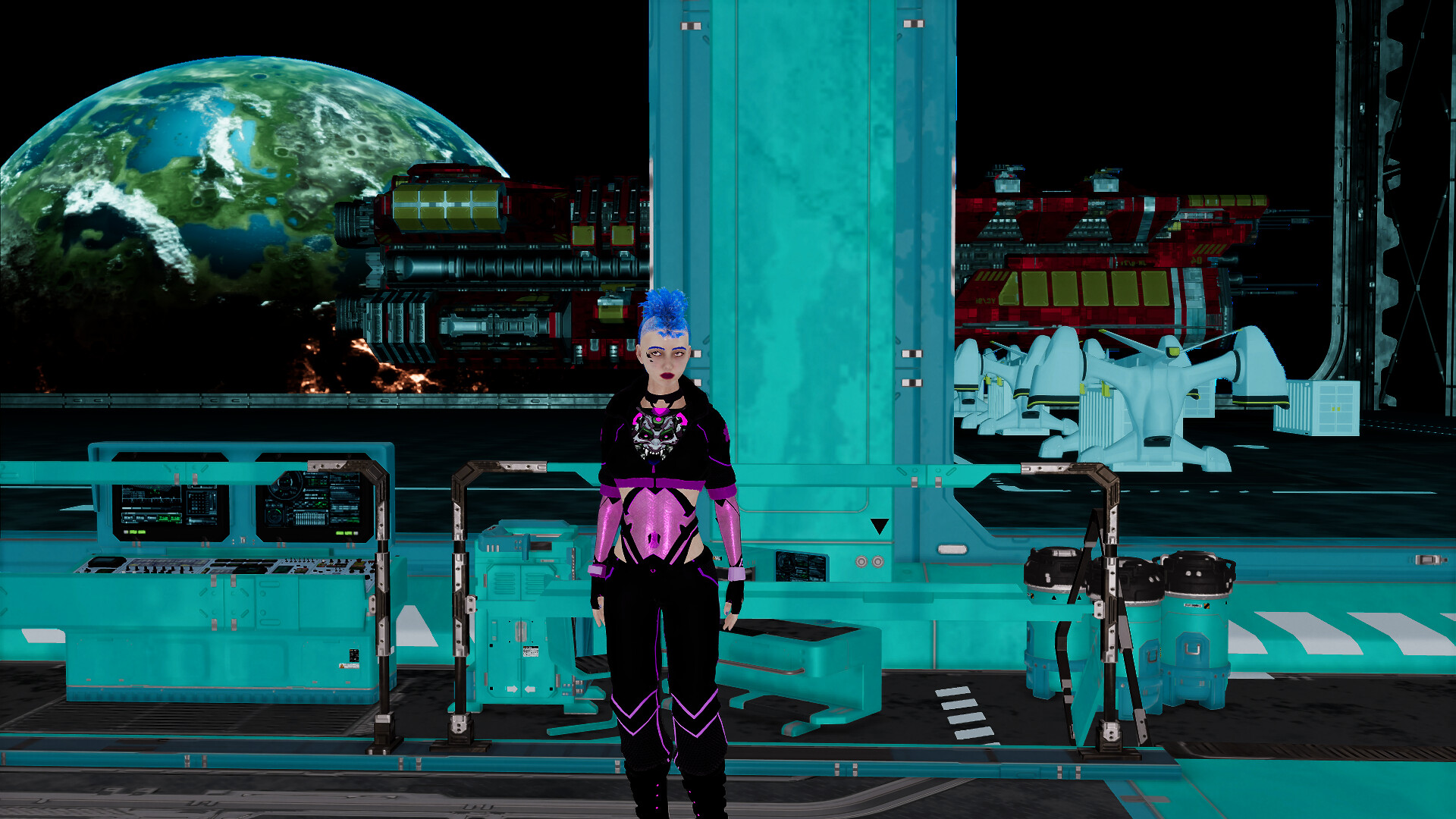 Cyberpunk women for Sci-fi builder #0