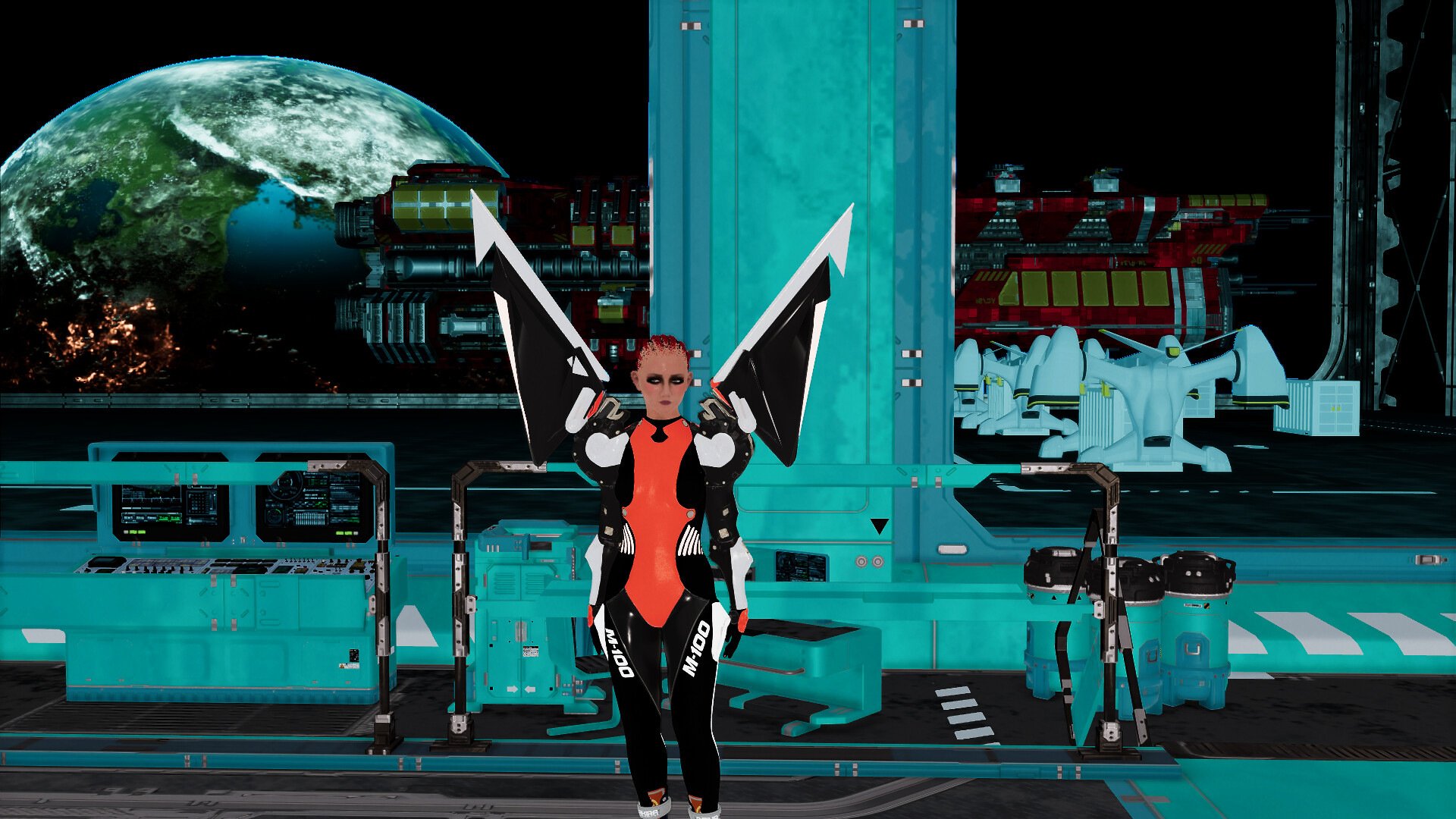 Cyberpunk women for Sci-fi builder #8