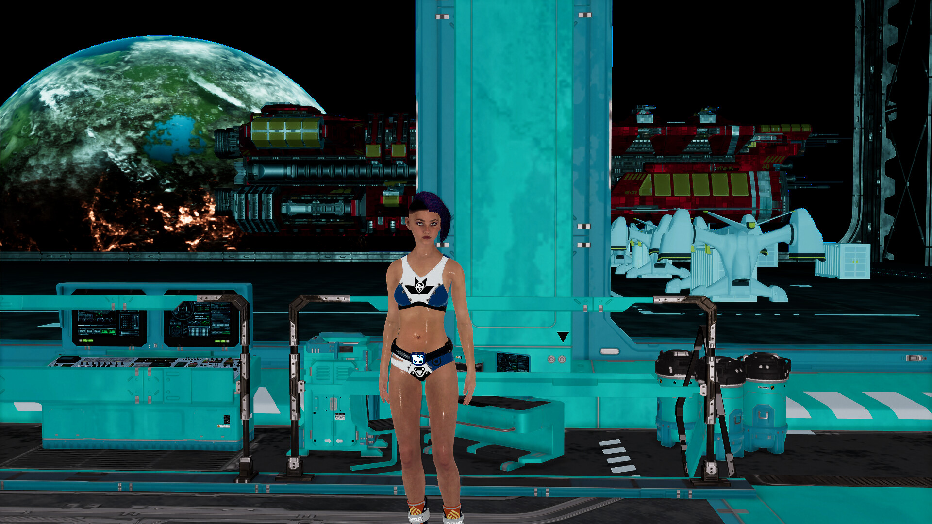 Cyberpunk women for Sci-fi builder screenshot screenshot 2