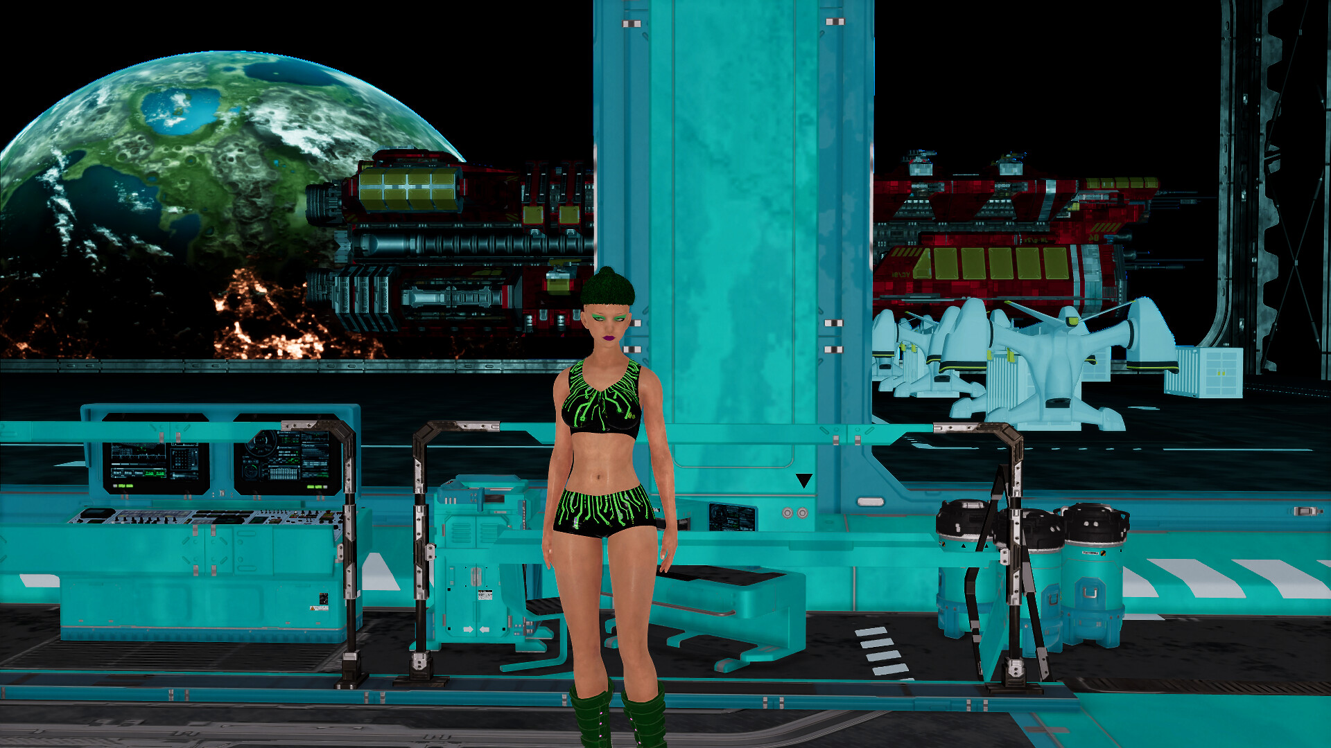 Cyberpunk women for Sci-fi builder screenshot screenshot 5