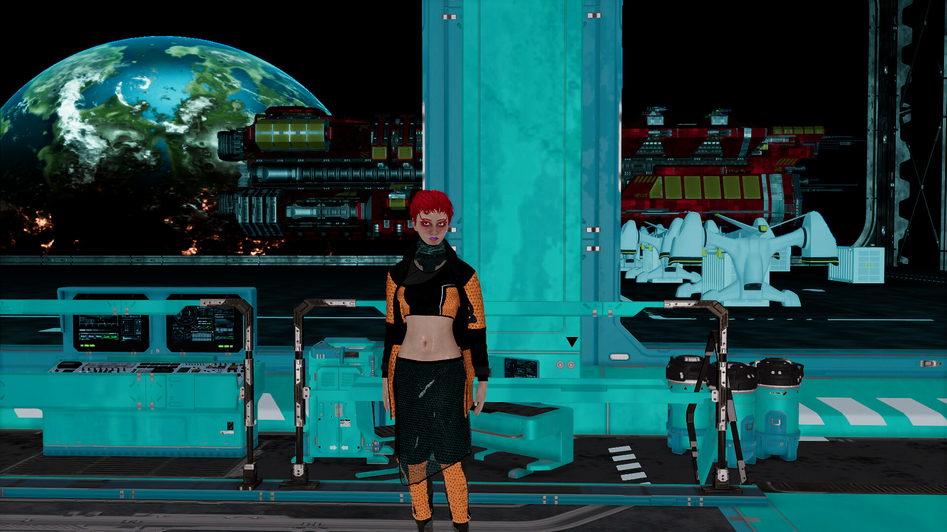 Cyberpunk women for Sci-fi builder #10