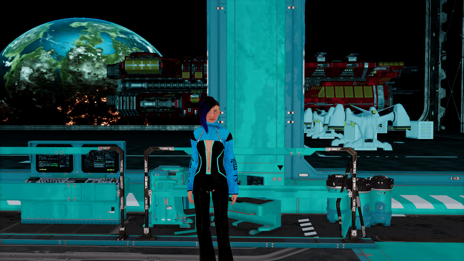 Cyberpunk women for Sci-fi builder #5