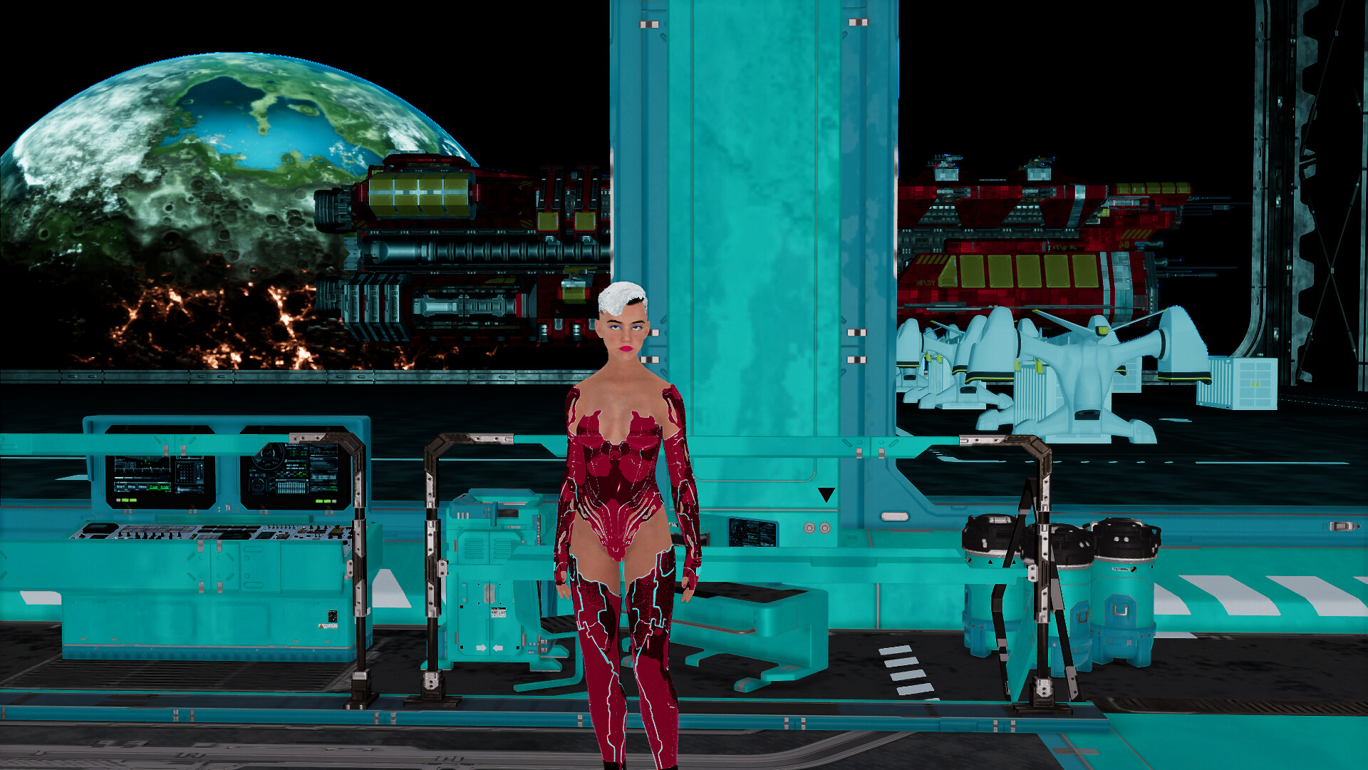 Cyberpunk women for Sci-fi builder screenshot screenshot 1
