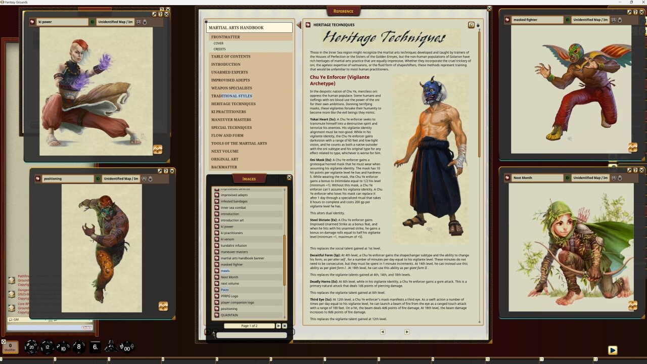 Fantasy Grounds - Pathfinder RPG - Pathfinder Companion: Martial Arts Handbook #2