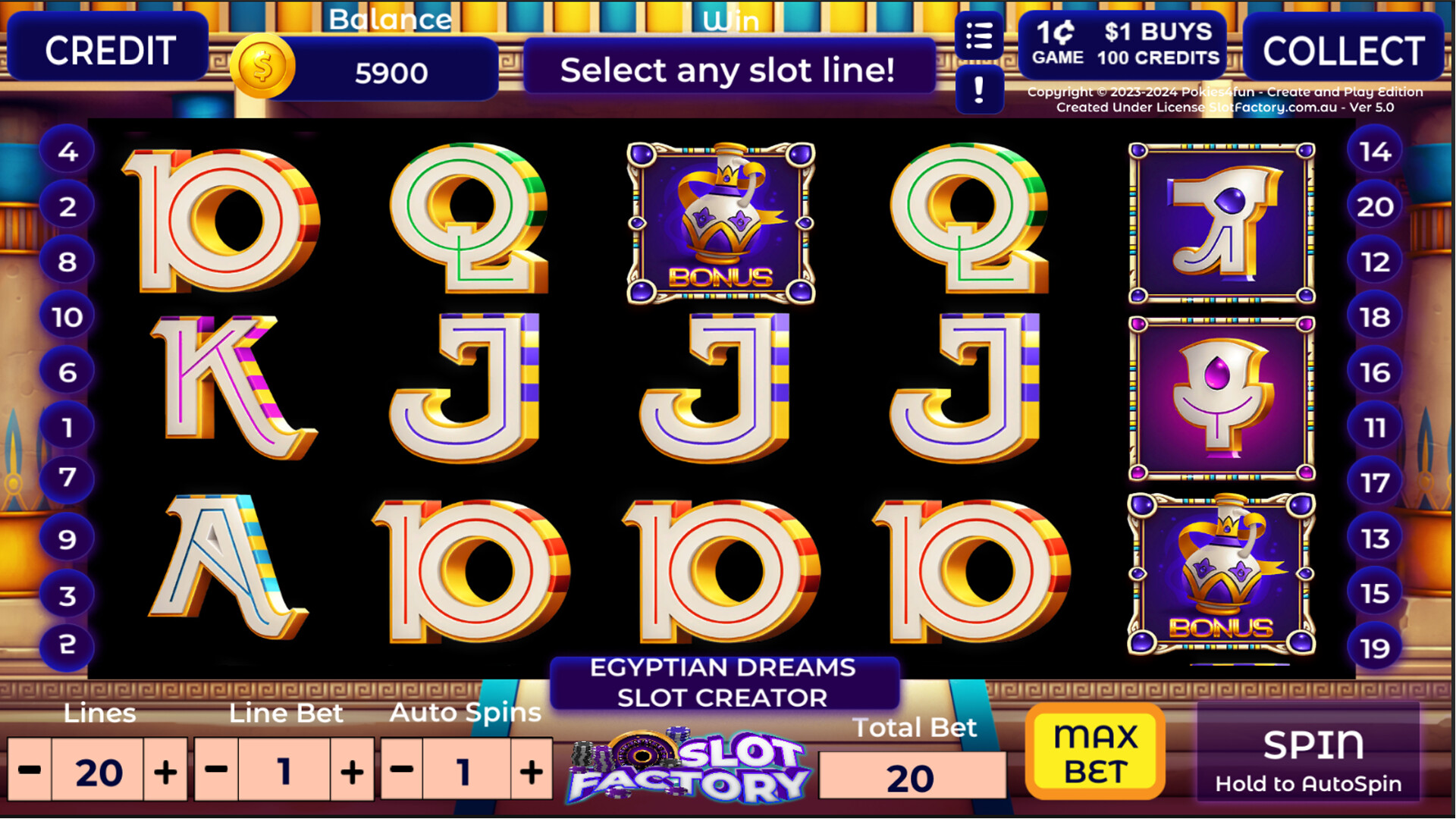 Egyptian Dreams screenshot screenshot 1