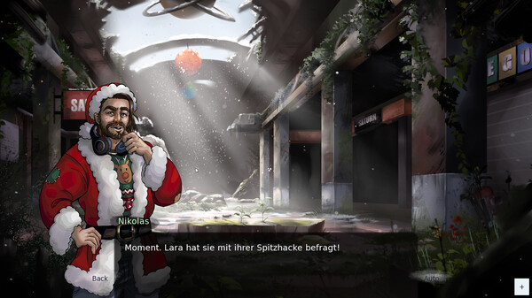 Shopping in a Winter Zombieland game for Linux 1