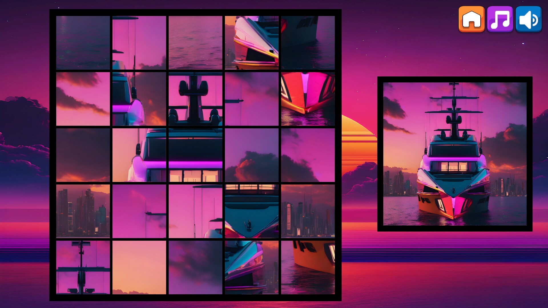 OG Puzzlers Synthwave Boats ISteam og-puzzlers-synthwave-boats-isteam