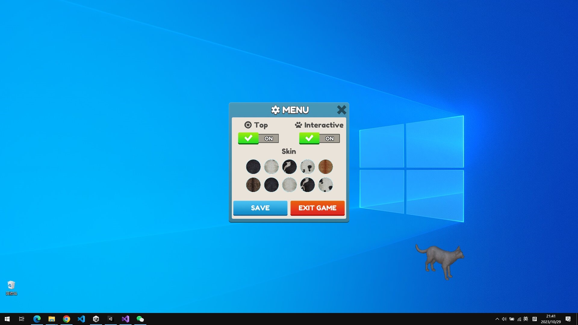 Cat On The Desktop screenshot 1