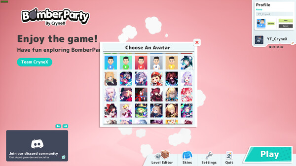Bomber Party Anime Avatars DLC