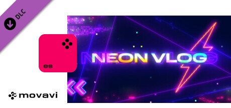 movavi video editor 2024 - neon vlog pack thumbnail