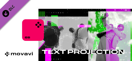 movavi video editor 2024 - text projection overlay pack thumbnail