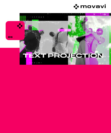 Movavi Video Editor 2024 - Text Projection Overlay Pack
