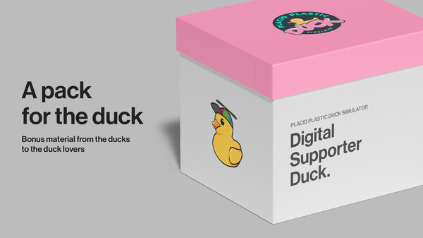 Placid Plastic Duck Simulator - Digital Supporter Duck for steam Placid Plastic Duck Simulator - Digital Supporter Duck for steam